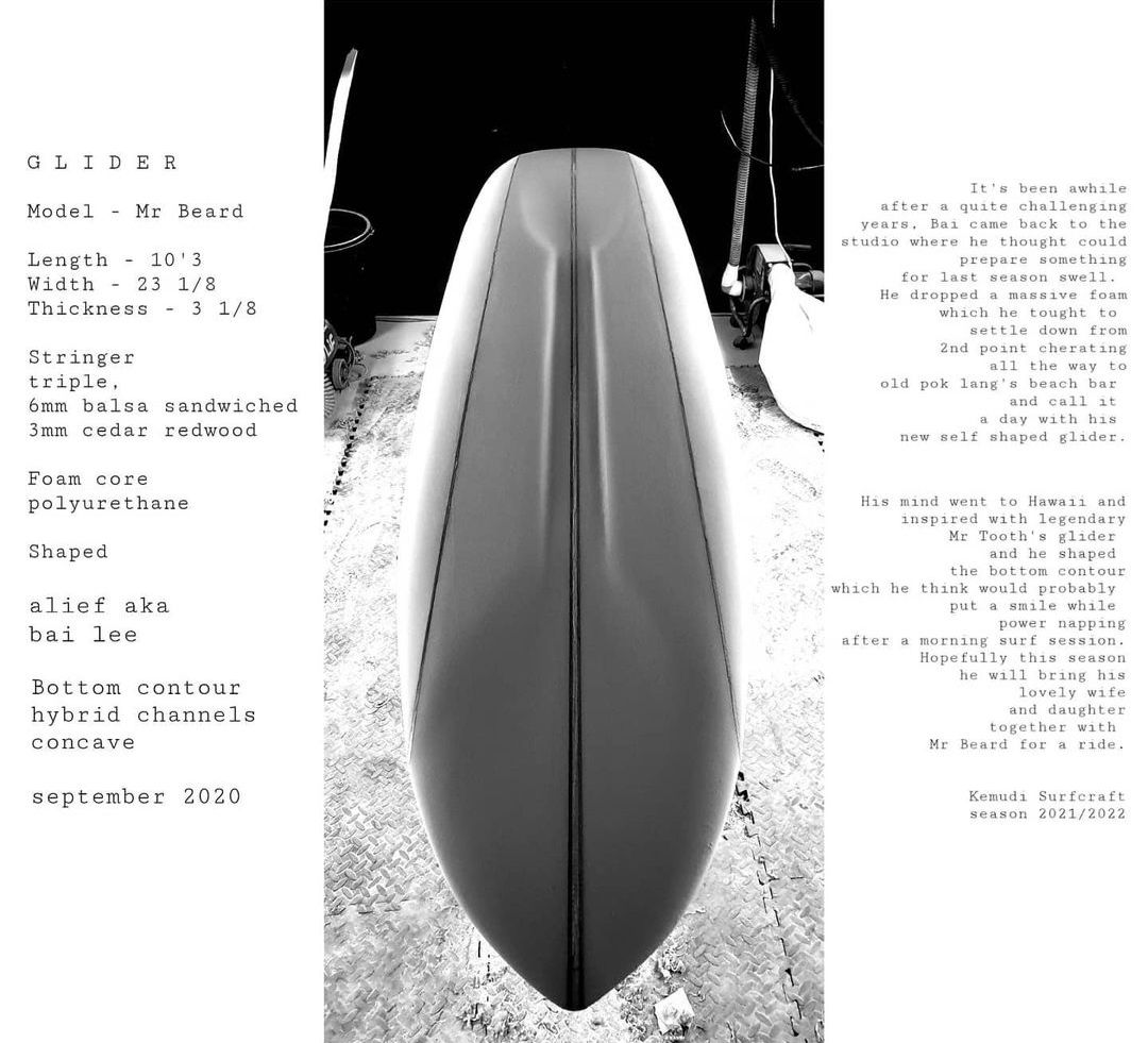 Grab Your Own Surf Craft 'Kemudi' that is Hand-shaped from Start to Finish