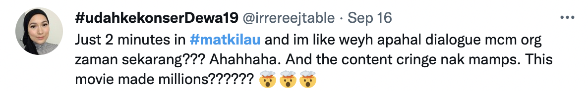 Mat Kilau Twitter Reactions - Cringe Dialogue